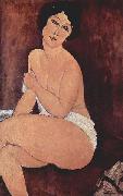 Amedeo Modigliani Sitzender Akt auf einem Sofa oil on canvas